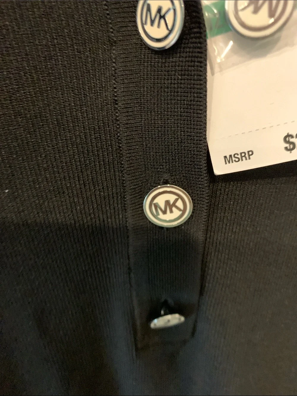 Michael Kors Black Long-Sleeve Polo Knit Dress with Side Tape Dillards($255) L